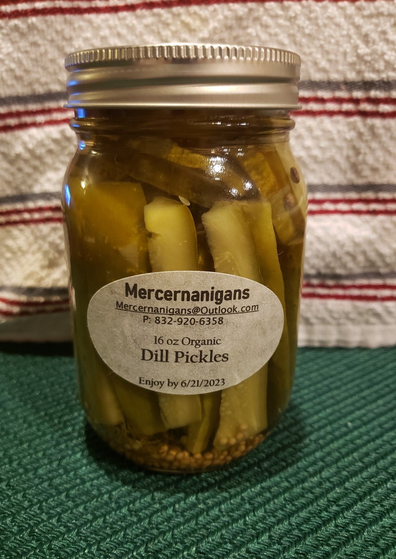 Garlic Dill Pickle Slices - 16 oz
