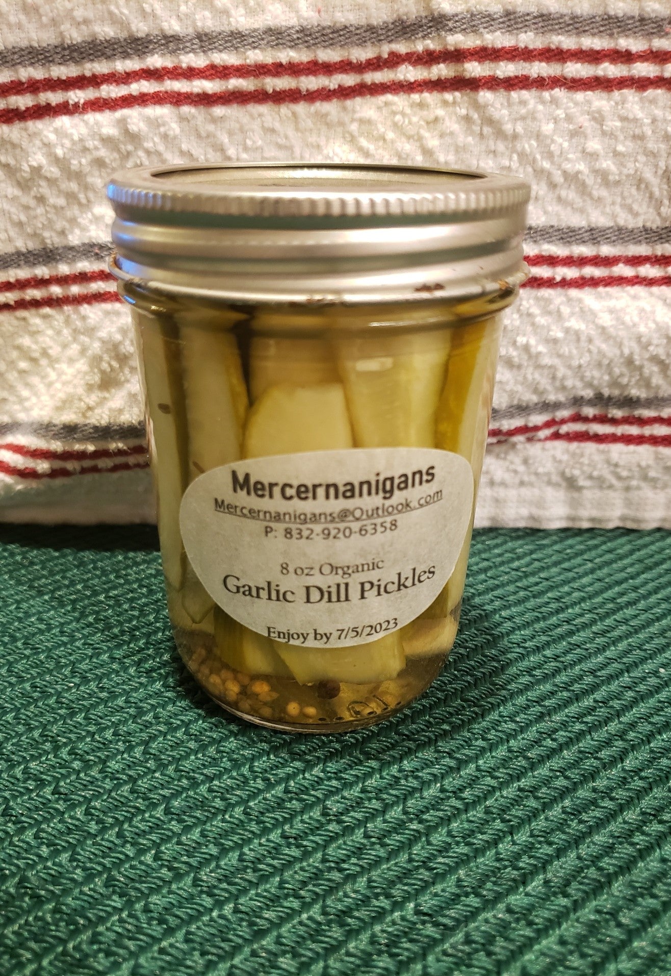 Garlic Dill Pickle Slices - 8 oz