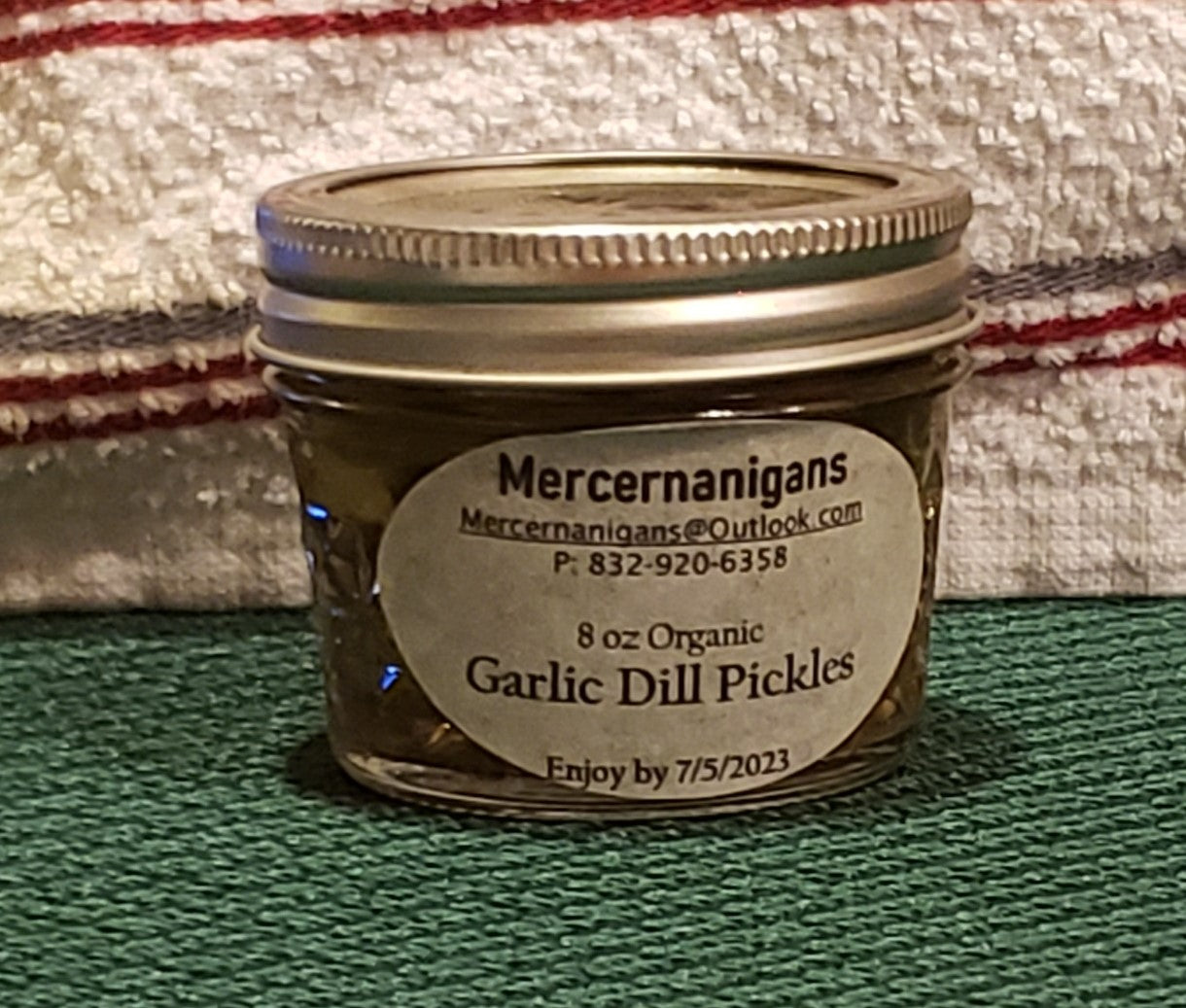 Organic Garlic Dill Pickles 4 oz