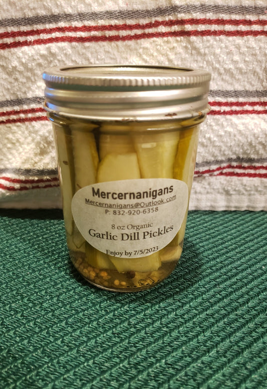 Garlic Dill Pickle Slices - 8 oz